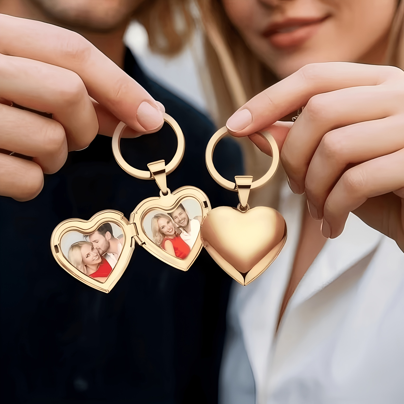 Initial Ring Custom - Персонализированный брелок-кулон в форме сердца с