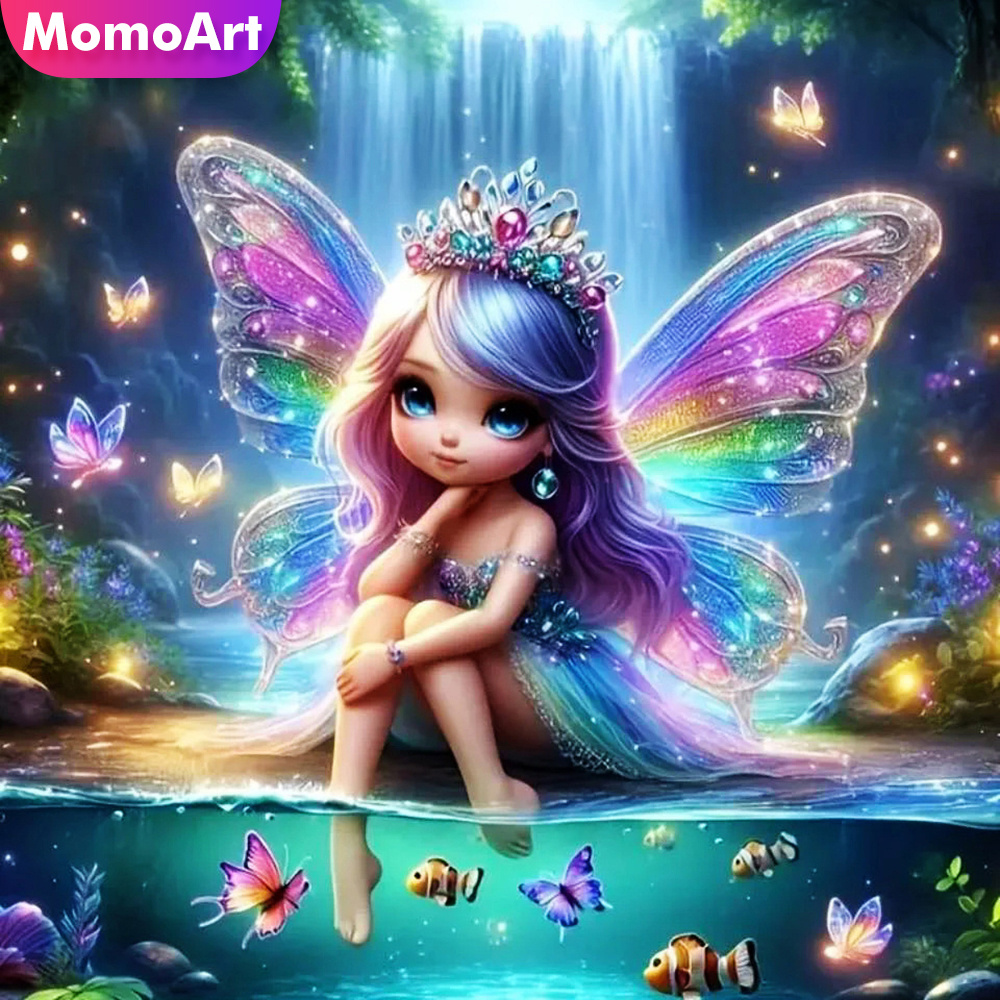 Photo Mosaic Print - Momoart Девушка Алмазная Мозаика Портрет Новый