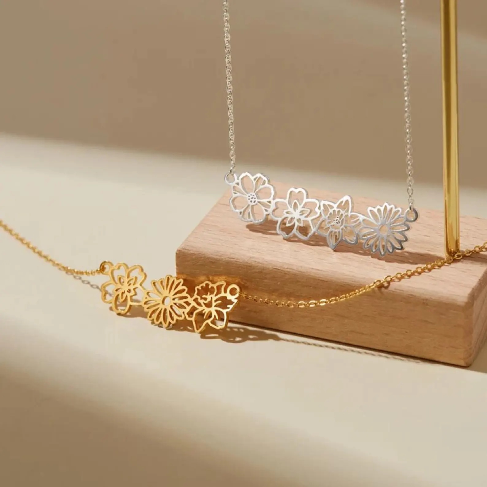 Amaxer на заказ, ожерелье с цв – обзор и цена Birth Flower Necklace